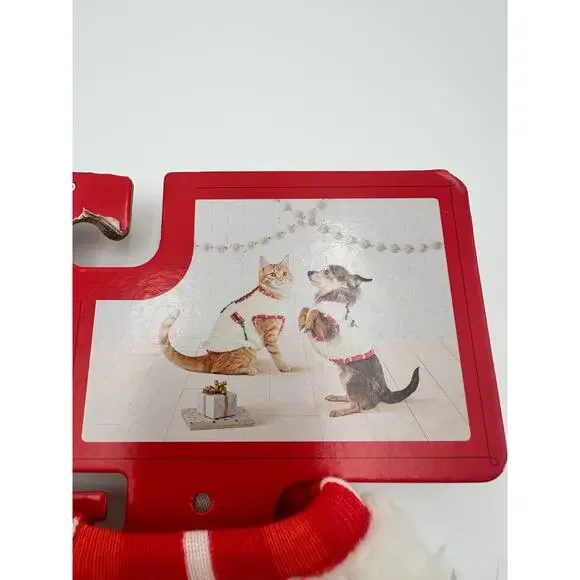 Faux Shearling Zipper with Trim Fleece Dog Vest Wondershop Cream Size Small NEW - Picture 8 of 9